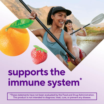 Vitafusion Power Zinc Gummy Vitamins – Immune Support, Strawberry Tangerine, 90 Count