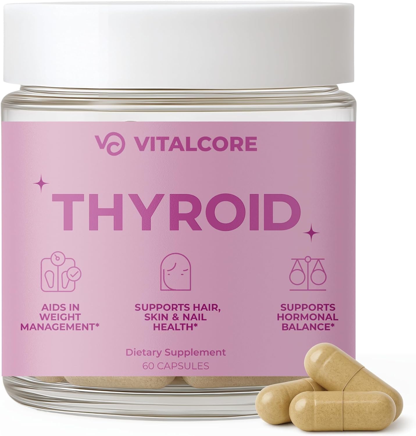 Vital Core Desiccated Thyroid 200mg – NZ Grass-Fed for Women | Energy & Thyroid Health