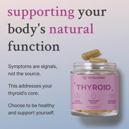 Vital Core Desiccated Thyroid 200mg – NZ Grass-Fed for Women | Energy & Thyroid Health