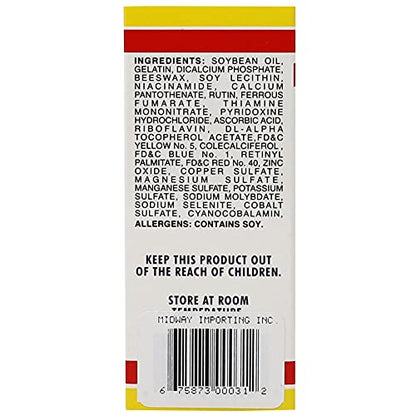 Vital Fuerte H3 – Multivitamin with Antioxidants | 30 Capsules Blister