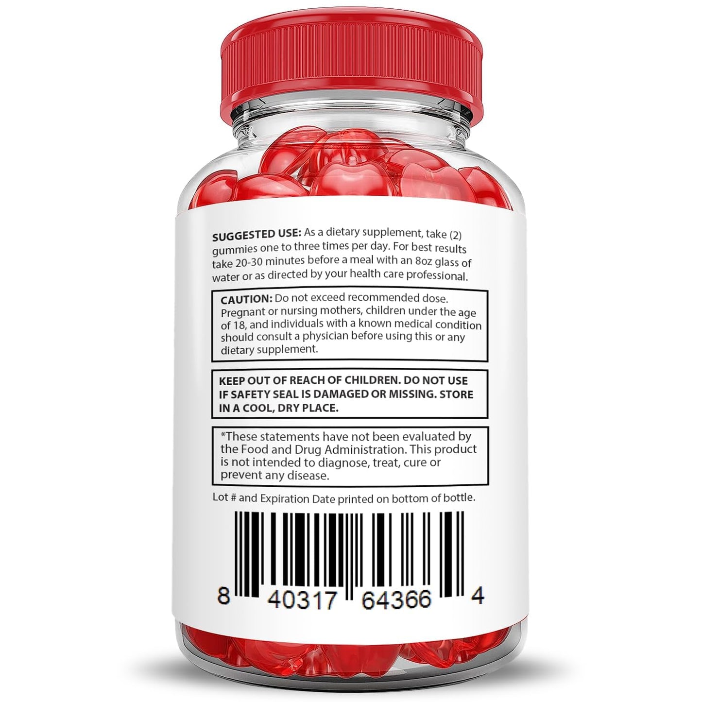 Justified Laboratories Vital Grow XL 1000mg ACV Gummies 2-Pack