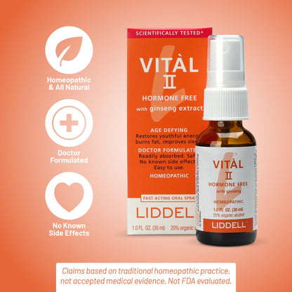 Vital II Liddell Homeopathic 1 oz Liquid - Natural Relief & Sleep Support