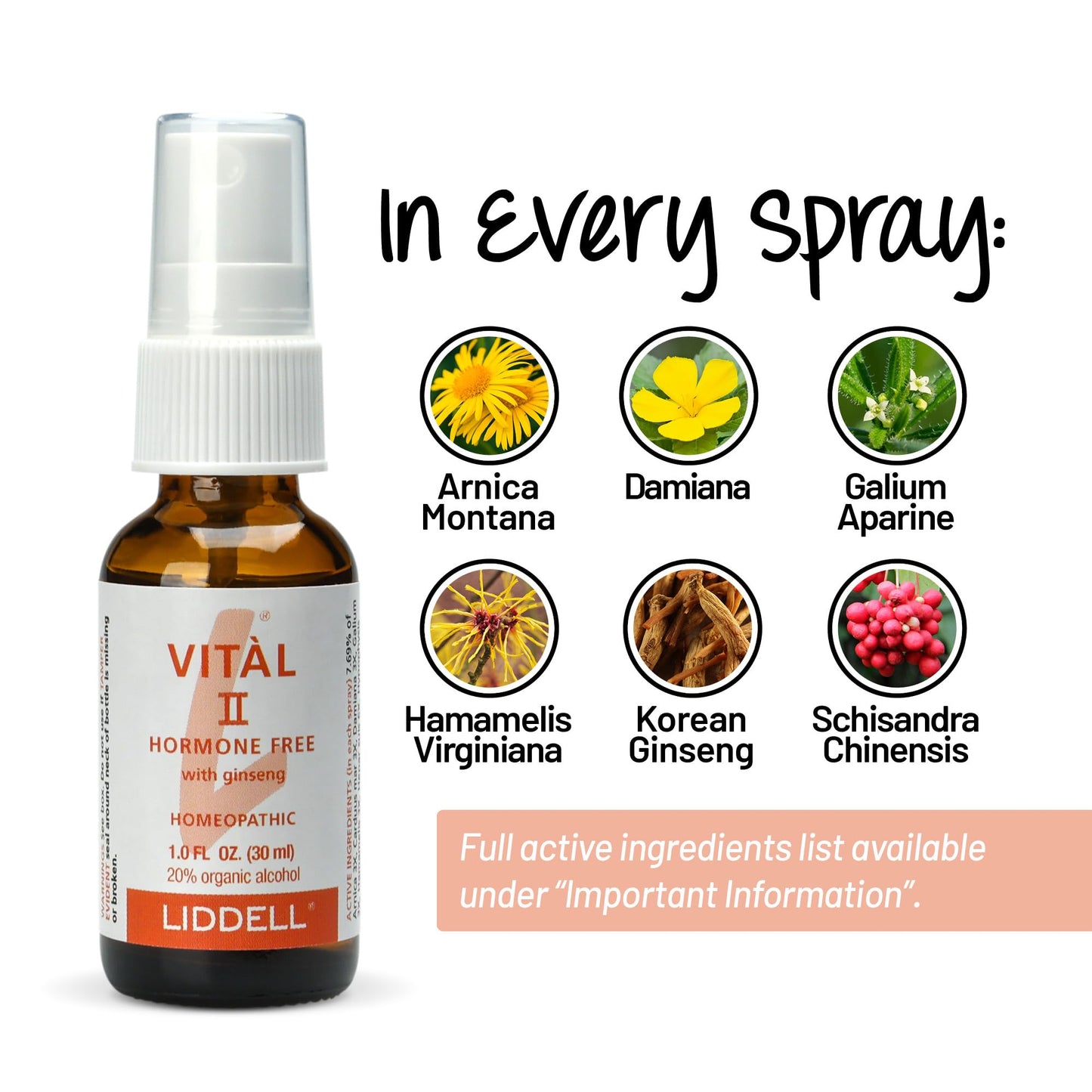 Vital II Liddell Homeopathic 1 oz Liquid - Natural Relief & Sleep Support