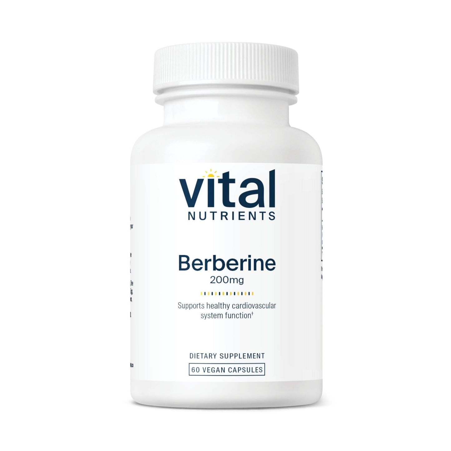 Vital Nutrients Berberine | Supports Healthy Bowel Function and Normal Triglyceride Levels | Vegan Supplement | Gluten, Dairy and Soy Free | 200 mg | 60 Capsules