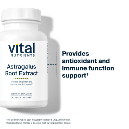 Vital Nutrients Astragalus Root Extract – Vegan Immune Support, 300 mg, 90 Veg Caps