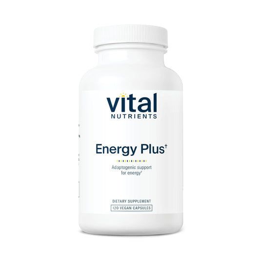 Vital Nutrients Energy Plus – Nonstimulatory Herbal Energy Support | 120 Capsules BritishVita | Premium UK Vitamins & Wellness Supplements