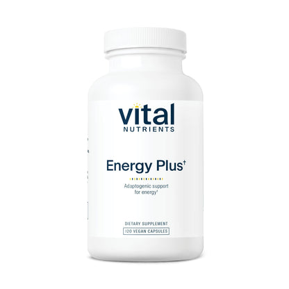 Vital Nutrients Energy Plus – Nonstimulatory Herbal Energy Support | 120 Capsules