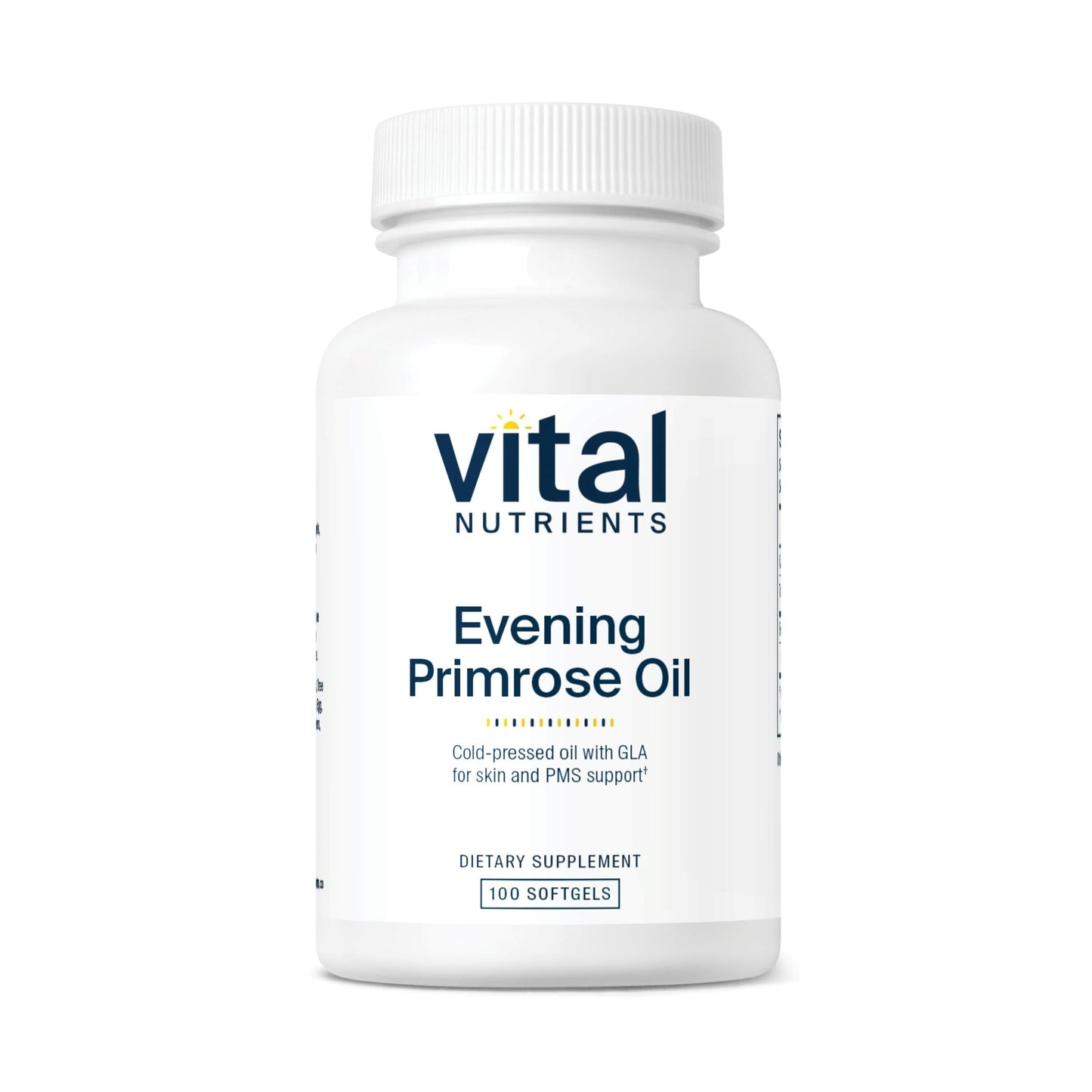 Vital Nutrients Evening Primrose Oil 1000mg – GLA Omega-6, 100 Softgels