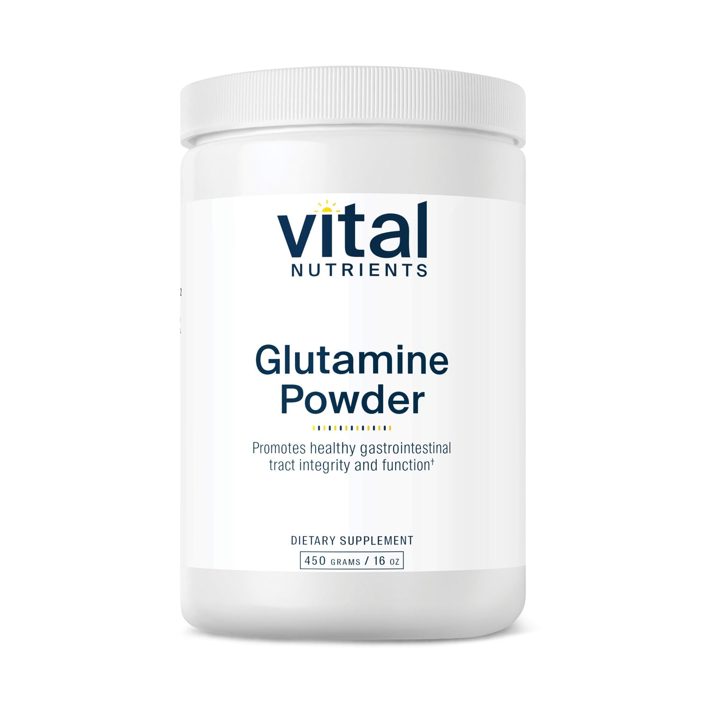 Vital Nutrients Glutamine Powder | GI Support, Gluten Free, Non-GMO 450g
