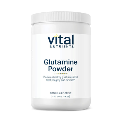 Vital Nutrients Glutamine Powder | GI Support, Gluten Free, Non-GMO 450g