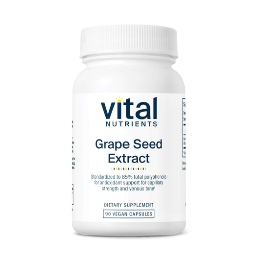Vital Nutrients Grape Seed Extract 100mg | Antioxidant Support for Circulation & Veins | 90 Capsules BritishVita | Premium UK Vitamins & Wellness Supplements