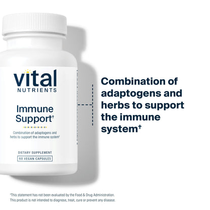 Vital Nutrients Immune Support | Herbal Immune System Support Supplement | Vegan Antioxidant and Immunity Supplement | Gluten, Dairy, Soy Free | Non-GMO | 60 Capsules