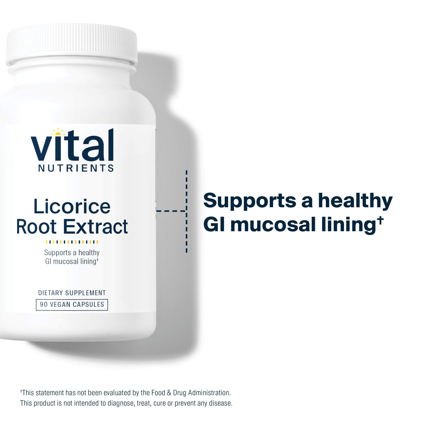 Vital Nutrients Licorice Root Extract | Herbal Immune & Adrenal Support | 90 Vegetarian Capsules - 400 mg