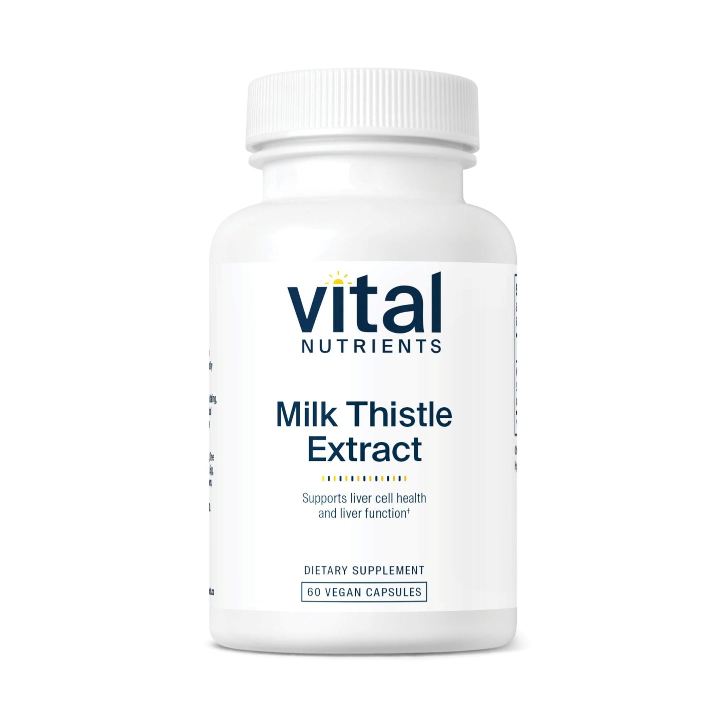 Vital Nutrients Milk Thistle Extract 250mg | Vegan Liver Support | 60 Capsules