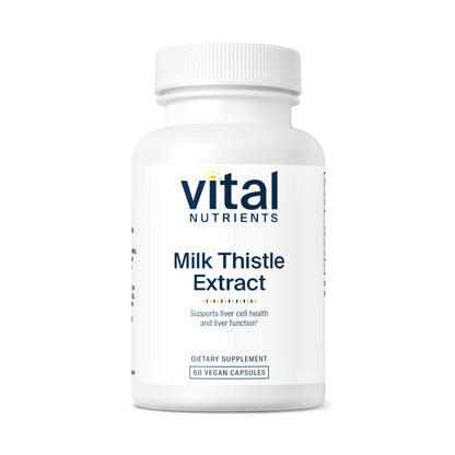 Vital Nutrients Milk Thistle Extract 250mg | Vegan Liver Support | 60 Capsules