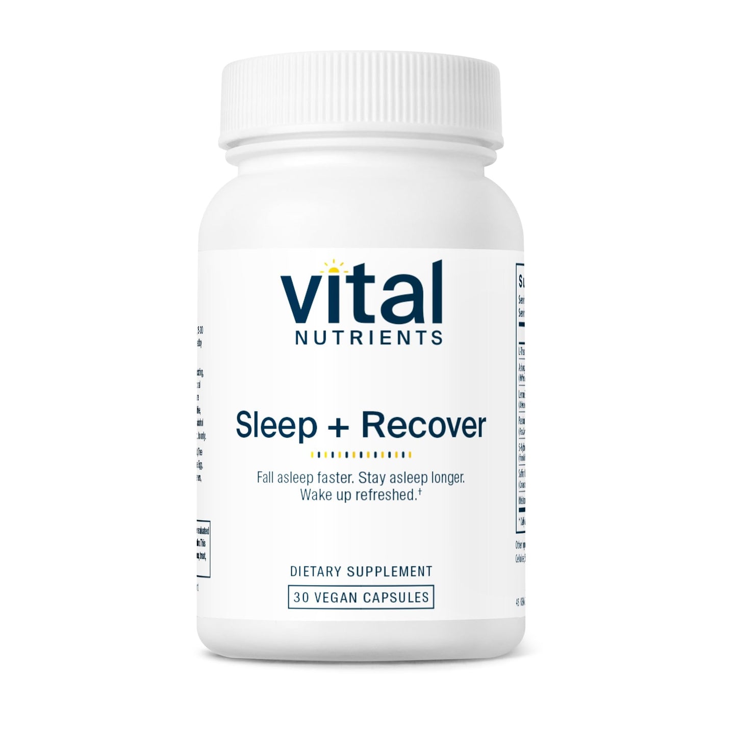 Vital Nutrients Sleep + Recover – Vegan Sleep Support with Melatonin, Ashwagandha & L-Theanine