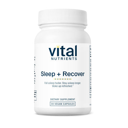 Vital Nutrients Sleep + Recover – Vegan Sleep Support with Melatonin, Ashwagandha & L-Theanine