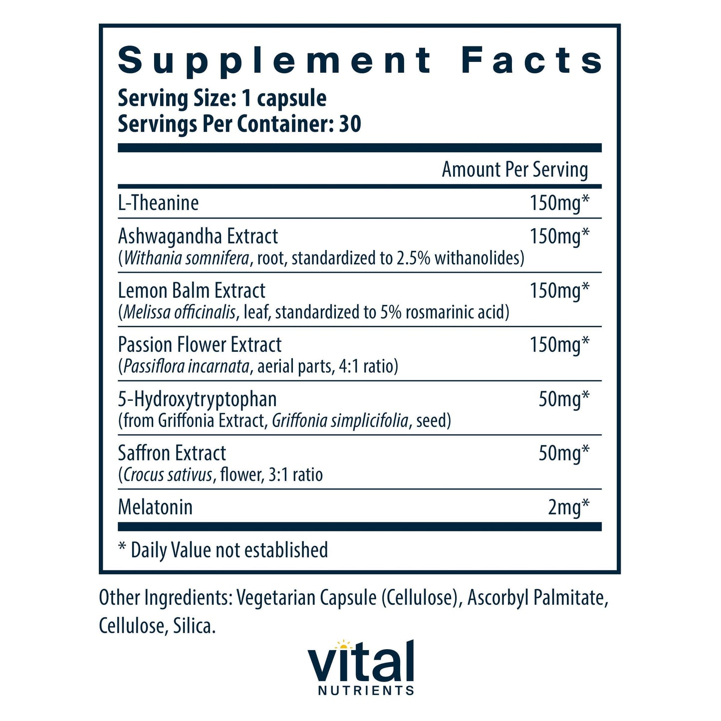 Vital Nutrients Sleep + Recover – Vegan Sleep Support with Melatonin, Ashwagandha & L-Theanine