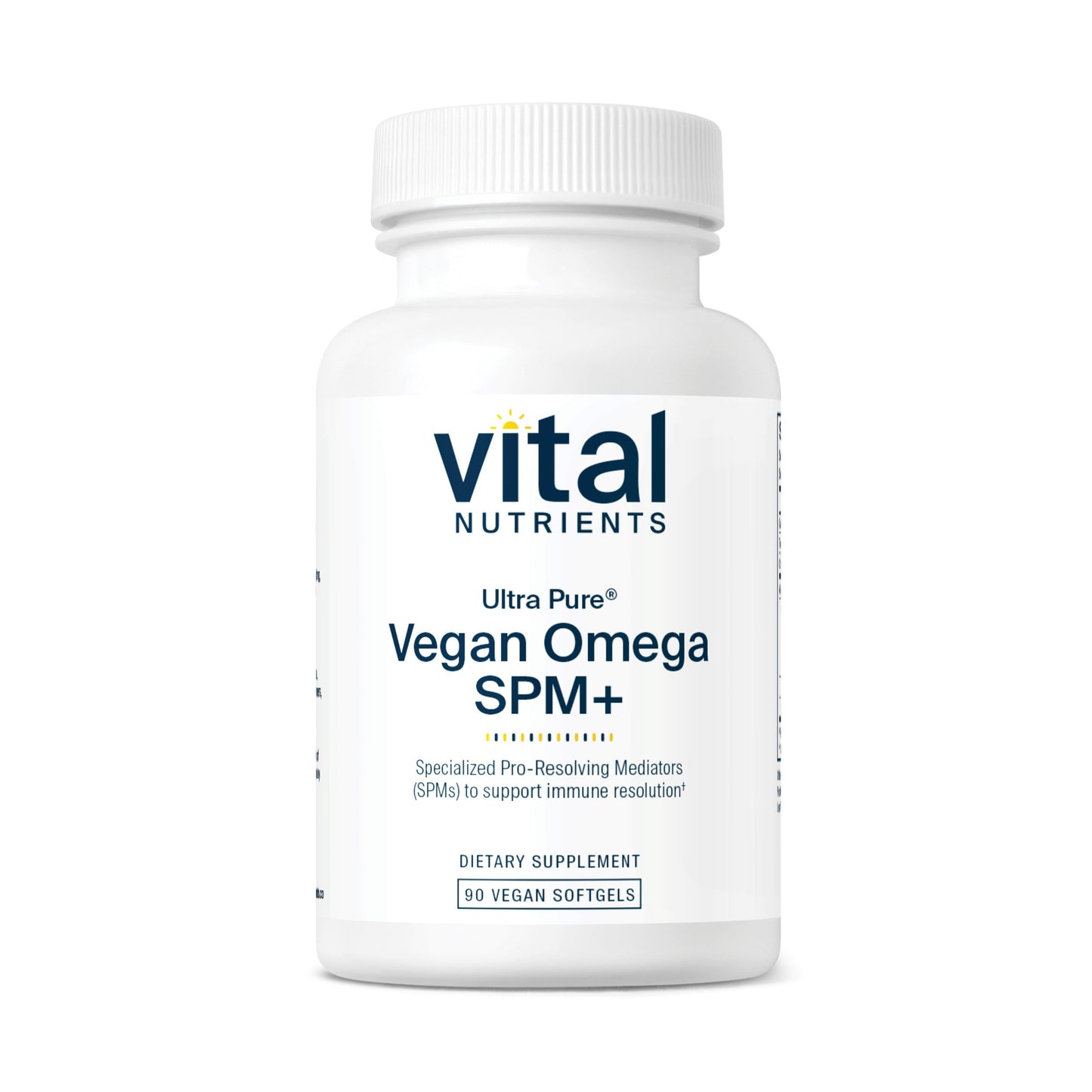 Vital Nutrients Ultra Pure® Vegan Omega SPM+ – Vegan Omega-3 with SPM, 90 Mini Softgels