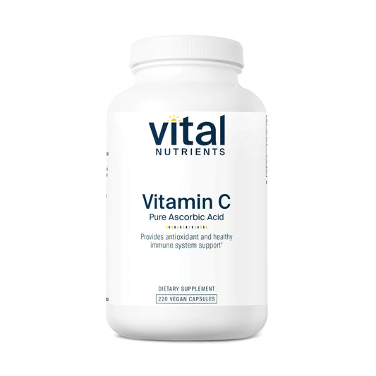 Vital Nutrients Vitamin C 1000mg | Pure Ascorbic Acid, Vegan Antioxidant for Immune Support & Iron Absorption | Gluten Free | Non-GMO | 220 Capsules BritishVita | Premium UK Vitamins & Wellness Supplements