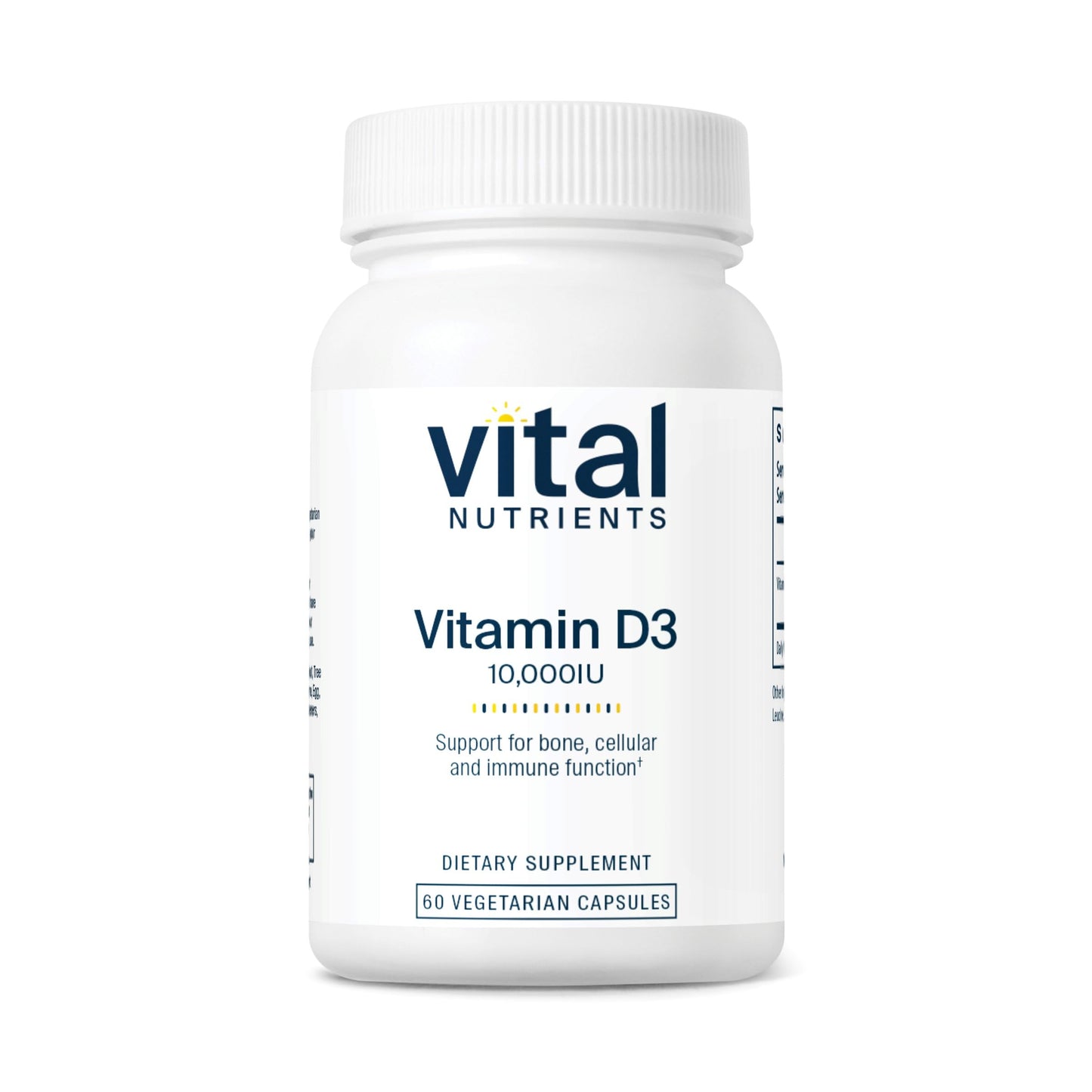Vital Nutrients Vitamin D3 10000 IU – Immune & Bone Support, 60 Capsules