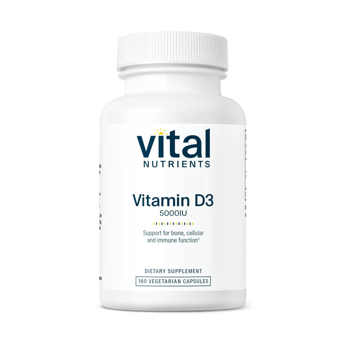 Vital Nutrients Vitamin D 5000 IU D3 Supplement – Supports Bones, Teeth & Immunity | Gluten, Dairy & Soy Free | 180 Capsules BritishVita | Premium UK Vitamins & Wellness Supplements