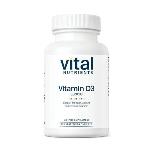 Vital Nutrients Vitamin D 5000 IU D3 Supplement – Supports Bones, Teeth & Immunity | Gluten, Dairy & Soy Free | 180 Capsules BritishVita | Premium UK Vitamins & Wellness Supplements