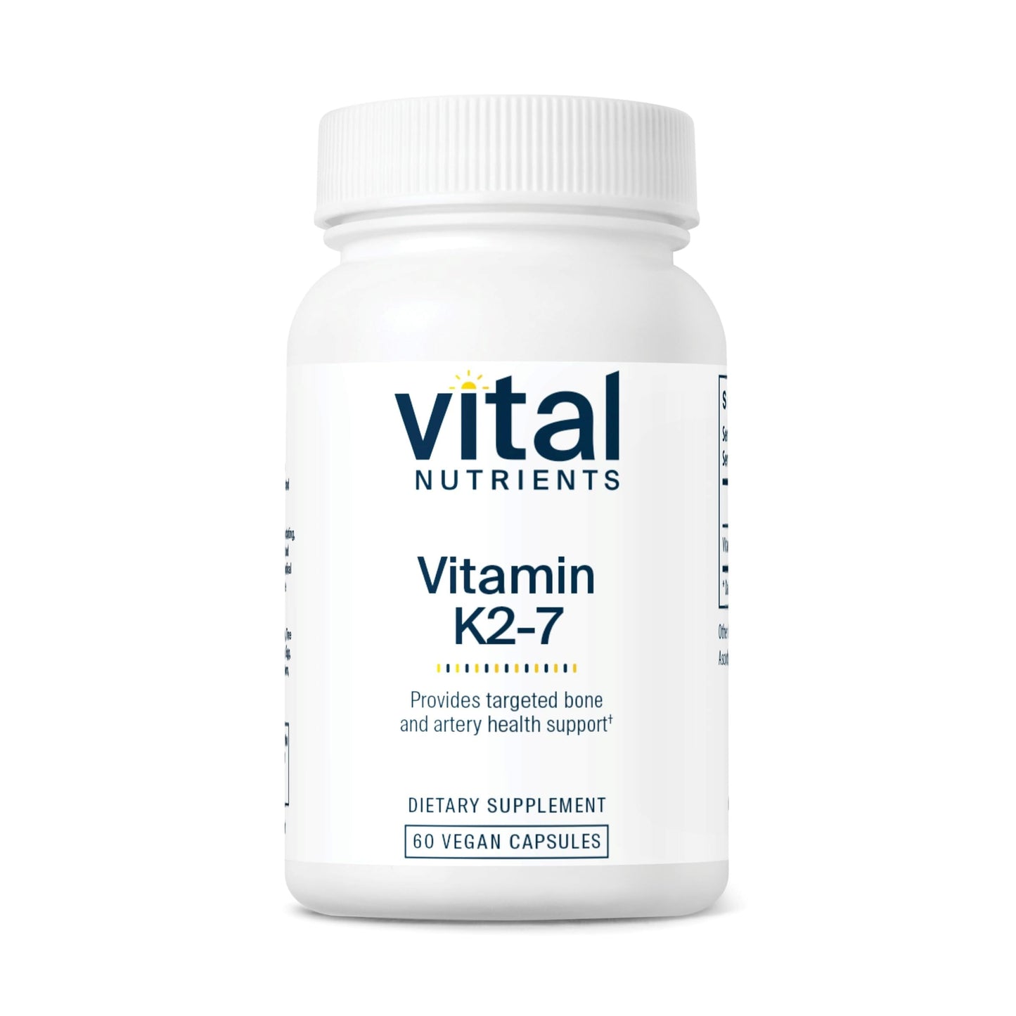 Vital Nutrients Vitamin K2-7 MK7 | Vegan, Non-GMO | 60 Capsules