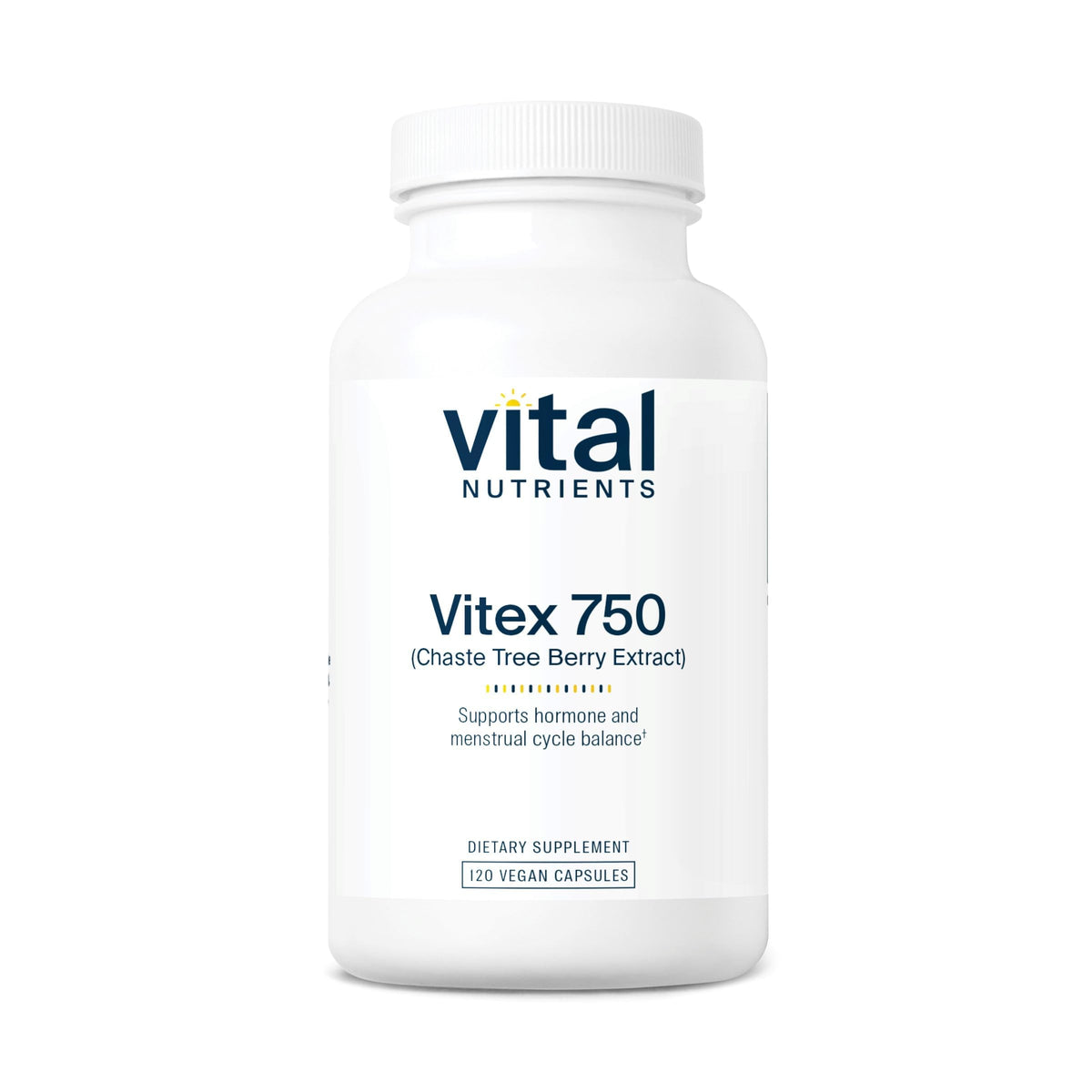 Vital Nutrients Vitex 750 – 750mg Chaste Tree Berry Extract for Hormone Balance & Menstrual Support | Gluten Free | Non-GMO | 120 Capsules mythriftymom