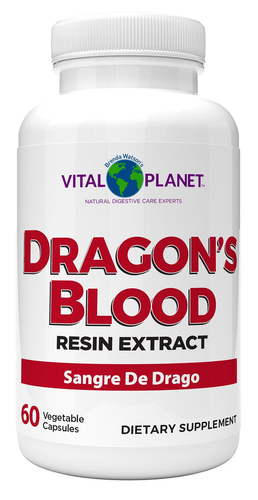 Vital Planet Dragon's Blood Resin Extract Croton lechleri – Digestive Health, 500 mg, 60 Capsules BritishVita | Premium UK Vitamins & Wellness Supplements