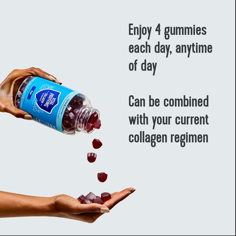 Vital Proteins Collagen Gummies – 2.5g VERISOL, 120ct x 2, Grape