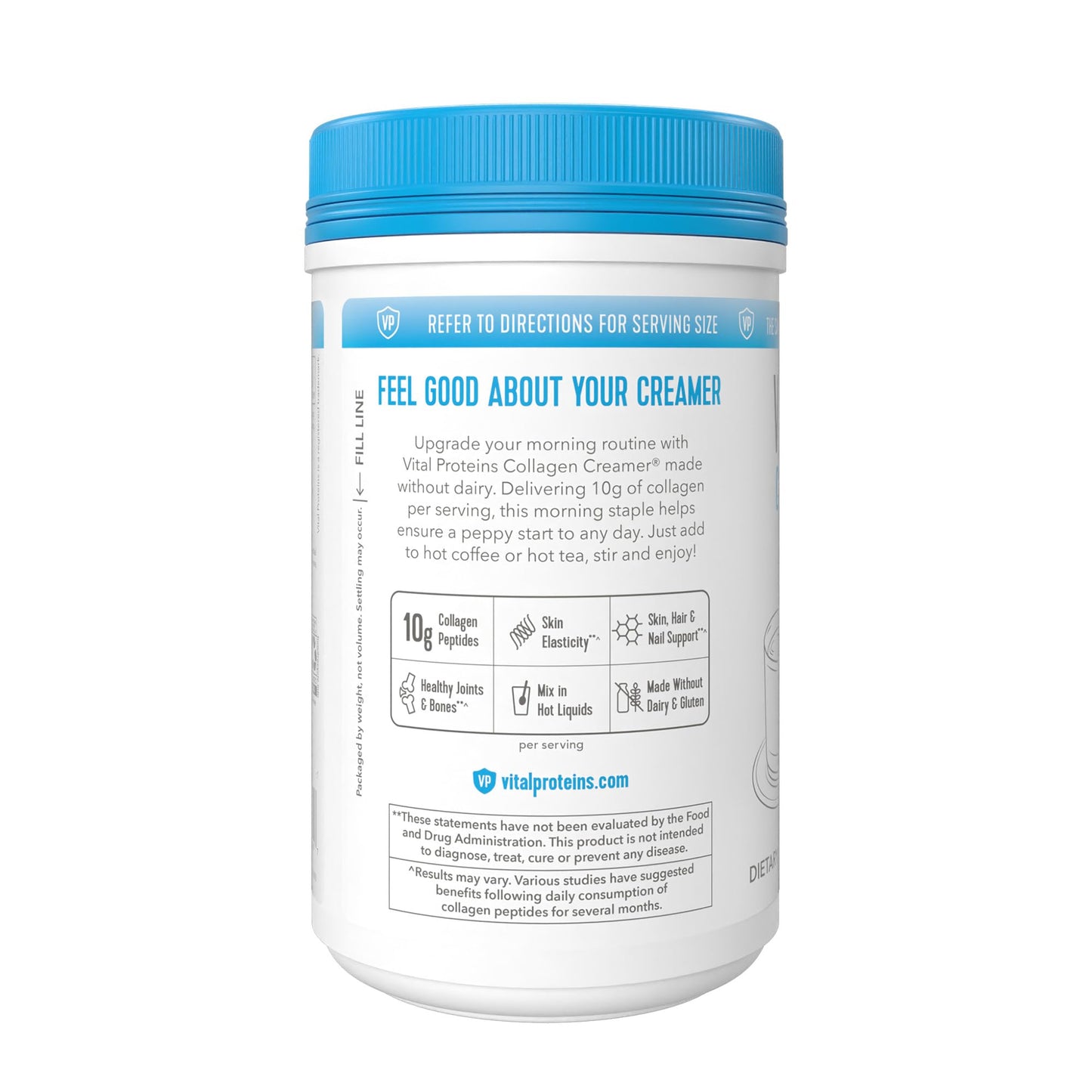 Vital Proteins Collagen Peptides Powder – Original Coffee Creamer (Hair, Skin & Nails, 10.3 oz)