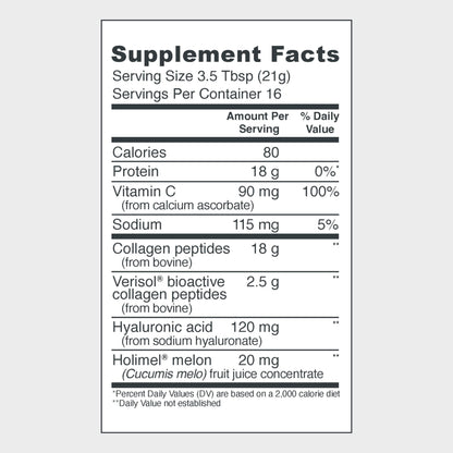 Vital Proteins Skin Complex Collagen – 20g Peptides, Vitamin C & Hyaluronic Acid, Unflavored 11.9oz