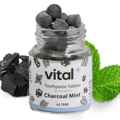 Vital Toothpaste Tabs with Nano-Hydroxyapatite | Whitens & Remineralizes Naturally