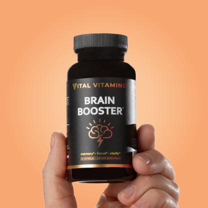Vital Vitamins Brain Support with Bacopa Monnieri – Memory & Focus Nootropic (Caffeine-Free)