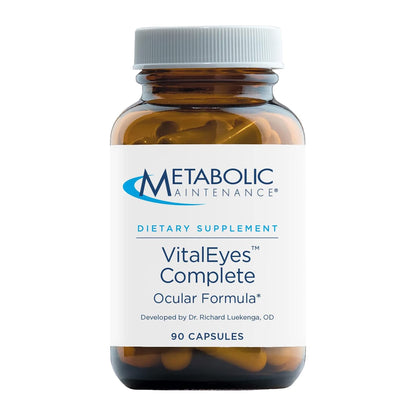 Metabolic Maintenance Vital Eyes Complete - Ocular Support Multivitamin with Lutein + Zeaxanthin (90 Capsules)