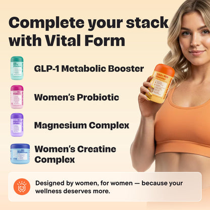 VitalForm NAD+ Booster – NMN + NR Complex for Energy, Healthy Aging & Brain Support | 60 Vegan Capsules