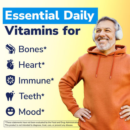 Vitalibre Vitamin D3 K2 Supplement 10000 IU D3 / 200 mcg K2 MK7 | 90 Softgels