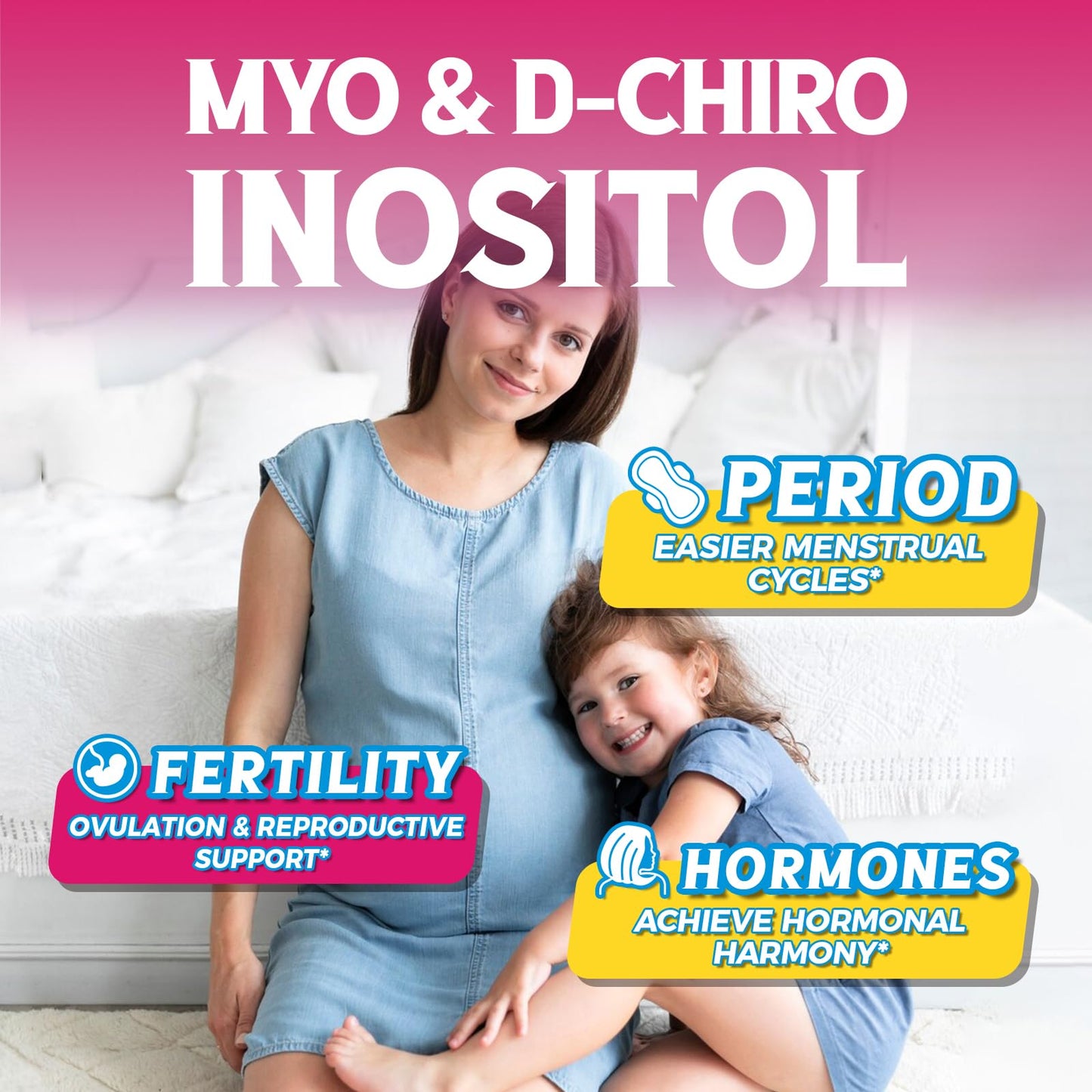 Vitalibre Inositol for Women | 40:1 Myo-Inositol & D-Chiro | 120 Vegan Capsules