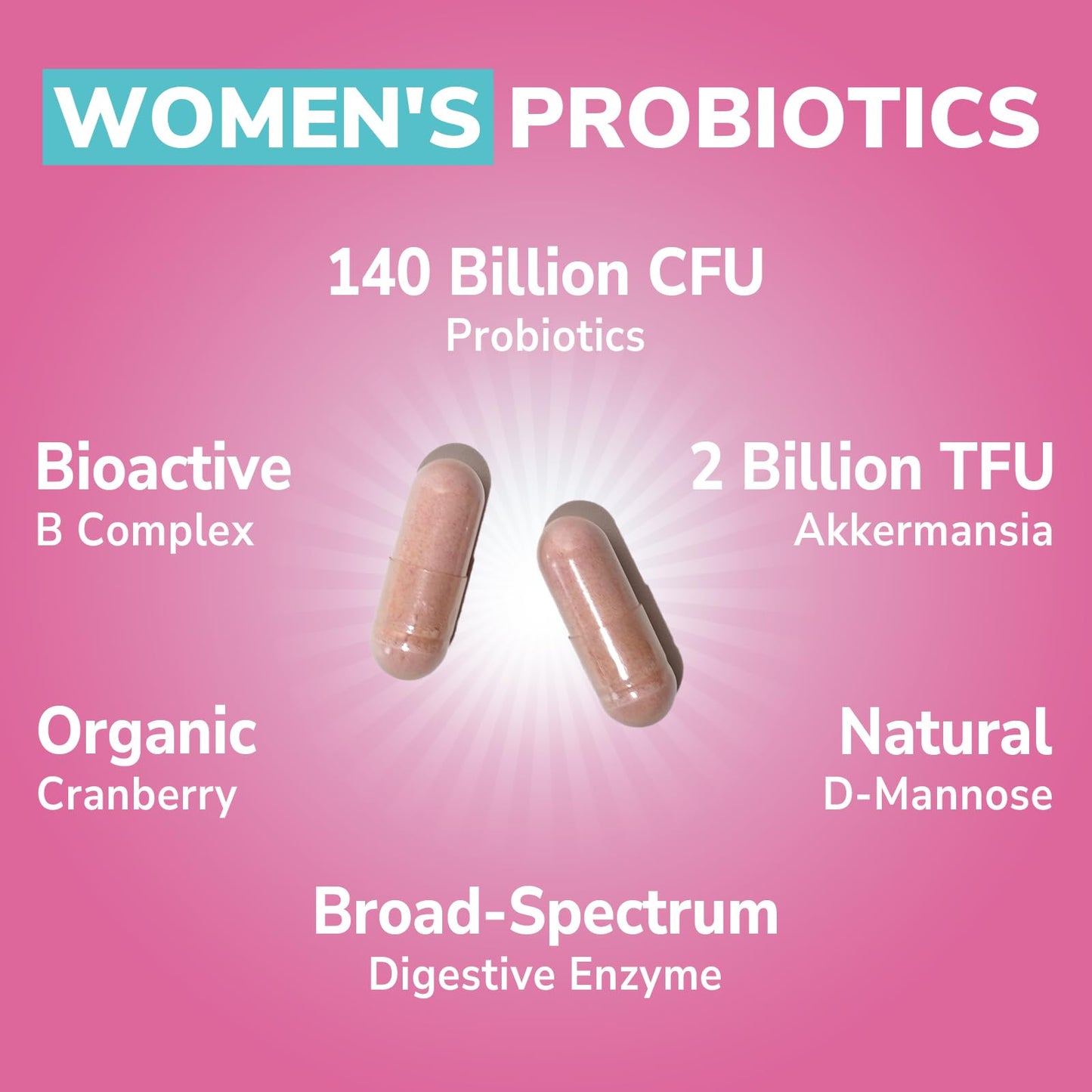 Vitalibre Women's Probiotic Plus - 140B CFU, 19 Strains, Akkermansia