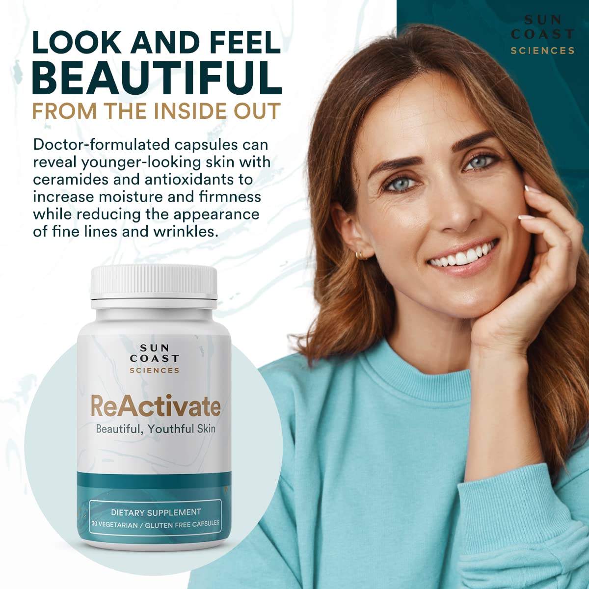 Vitalifi ReActivate Your Skin’s Beauty from Within — Dr. Rosenberg’s Skin Health Formula, 30 Count