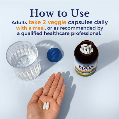 Vitalitown NMN NAD 1100mg with Resveratrol & NR – Anti-Aging Cellular Energy (60 Vegan Capsules)