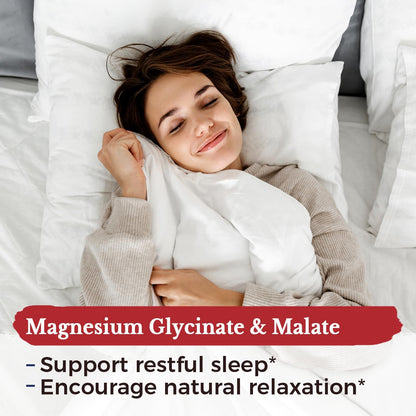 Vitalitown Magnesium Complex 500 mg | Chelated Glycinate, Citrate, Taurate & Malate | 240 Vegan Capsules | NSF Certified