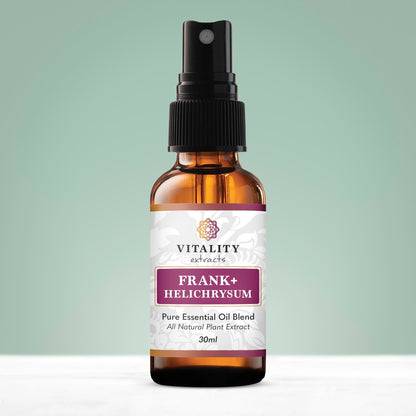 Vitality Extracts Frank+ Helichrysum Essential Oil Blend - 30ml Spray