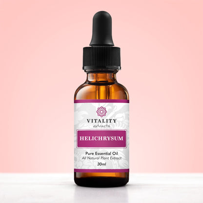 Vitality Extracts Helichrysum Essential Oil 30ml | Skin Care, Aromatherapy & Stress Relief