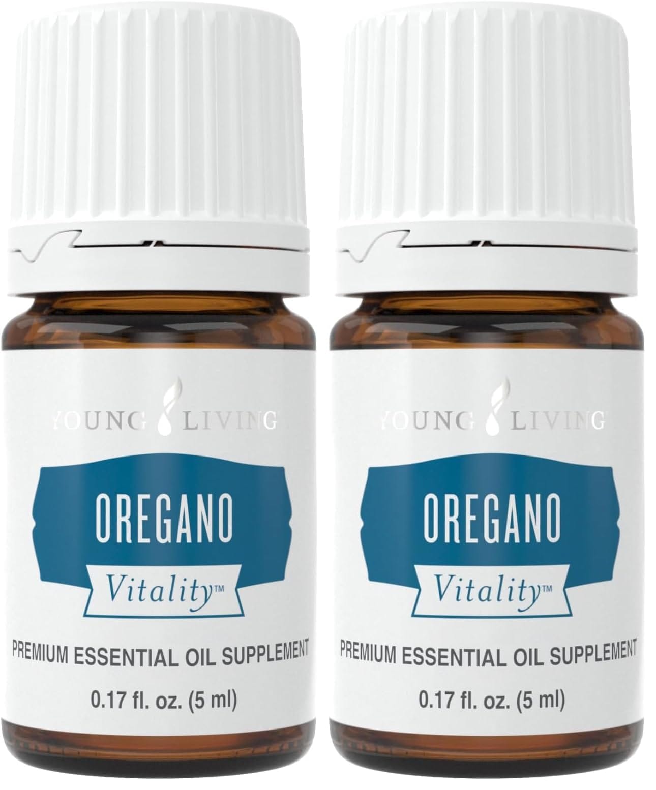 Vitality Oregano Essential Oil 5 ml by Young Living – Immune Support, Digestive Wellness, Pack of 2