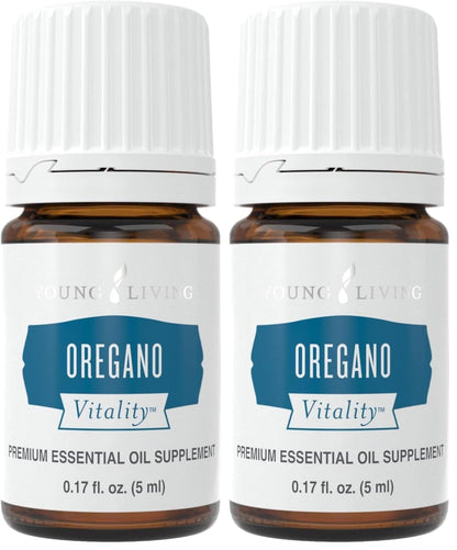 Vitality Oregano Essential Oil 5 ml by Young Living – Immune Support, Digestive Wellness, Pack of 2