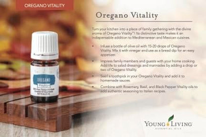 Vitality Oregano Essential Oil 5 ml by Young Living – Immune Support, Digestive Wellness, Pack of 2