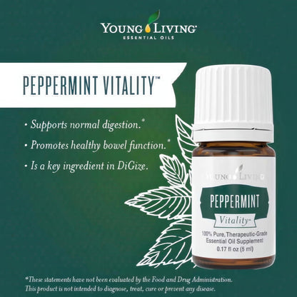 Vitality Peppermint Essential Oil 5ml by Young Living Essential Oils