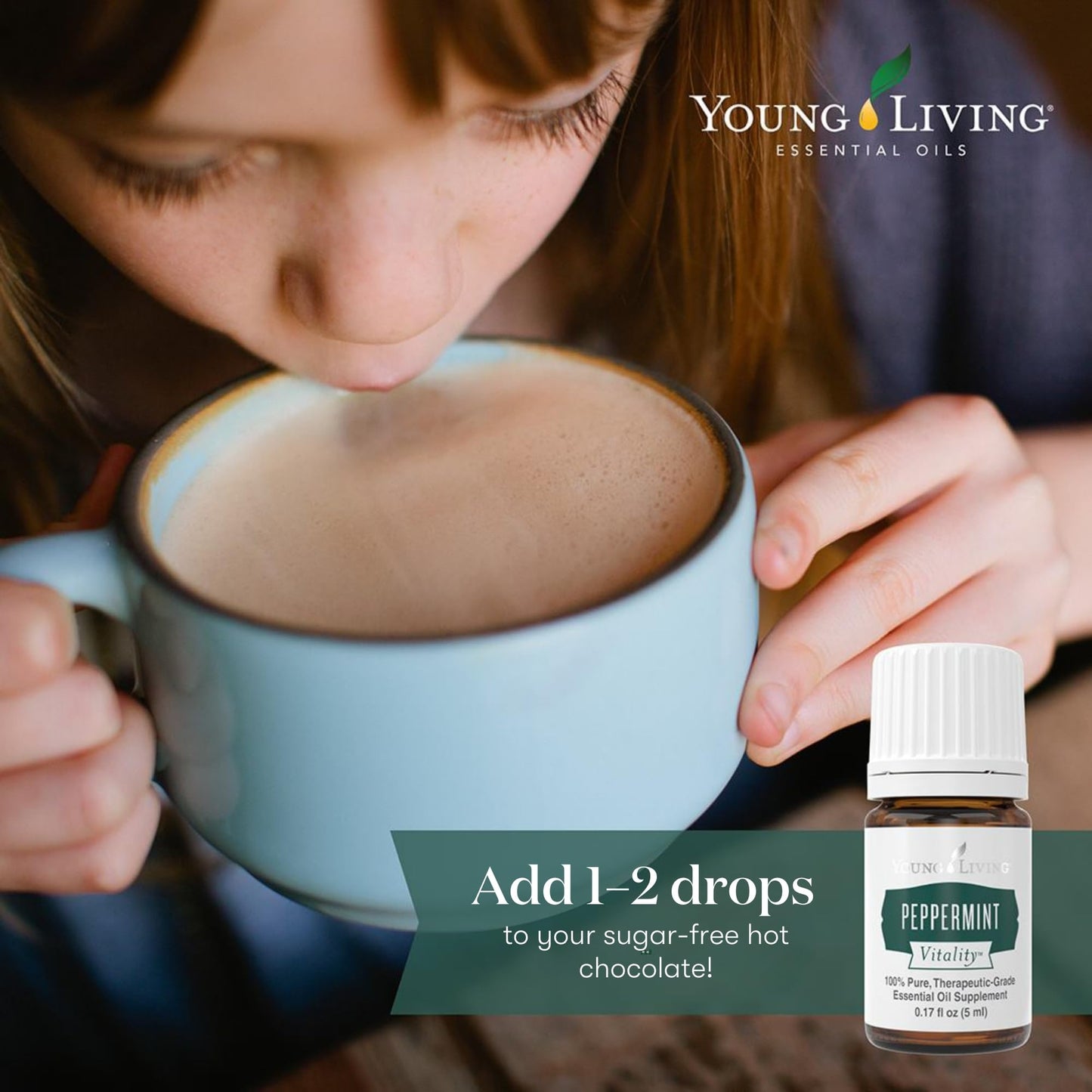 Vitality Peppermint Essential Oil 5ml by Young Living Essential Oils